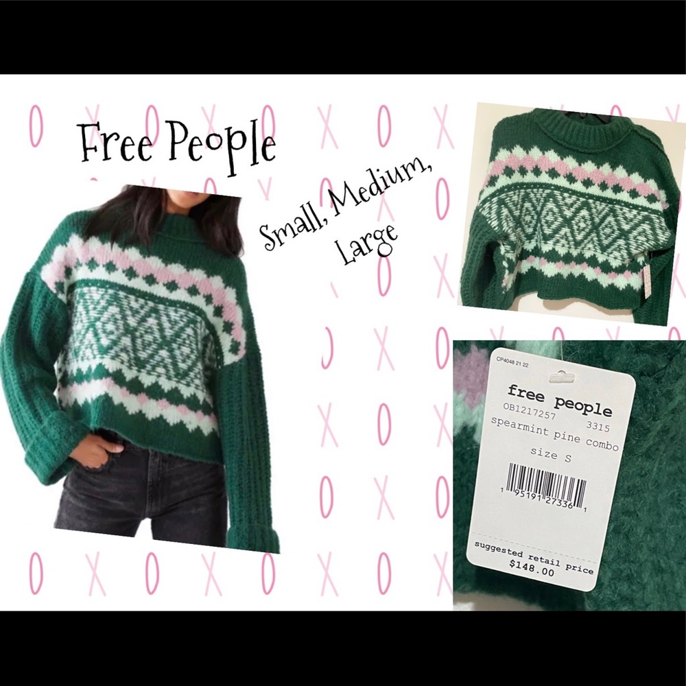 NWT Free People Alpine Sweater